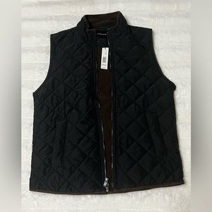Tahari Black Men’s Quilted Vest Size S